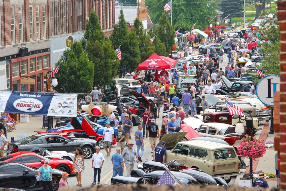 Rolling into Roanoke Car Show Discover Roanoke, Indiana